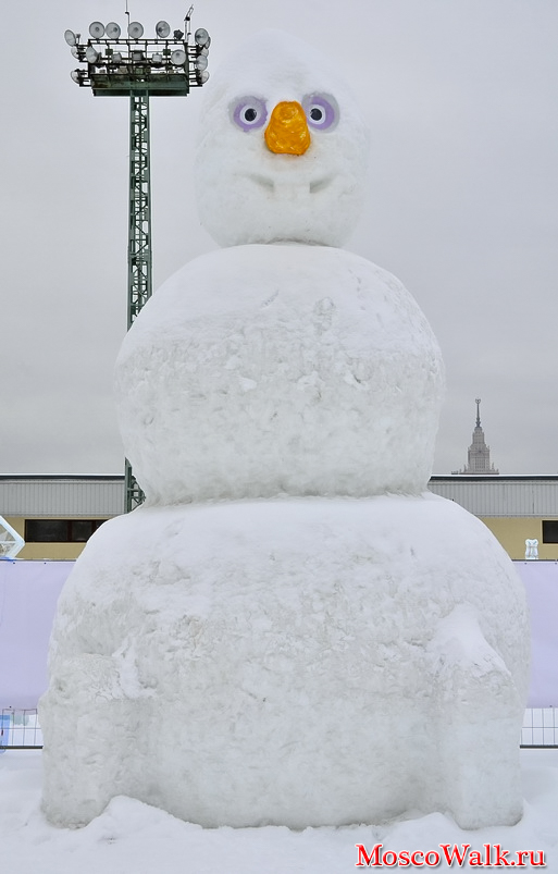 снеговик в Лужниках
