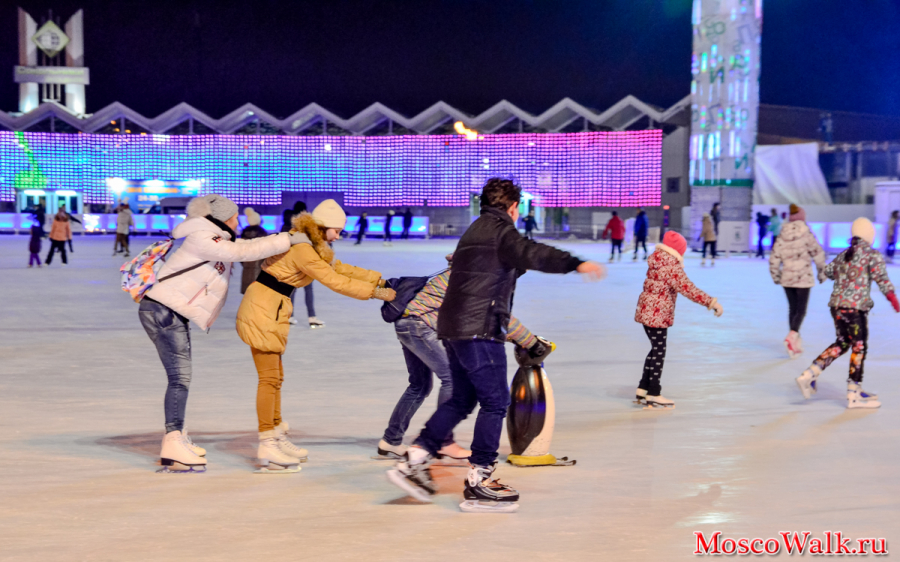 катание на коньках в парке Сокольники