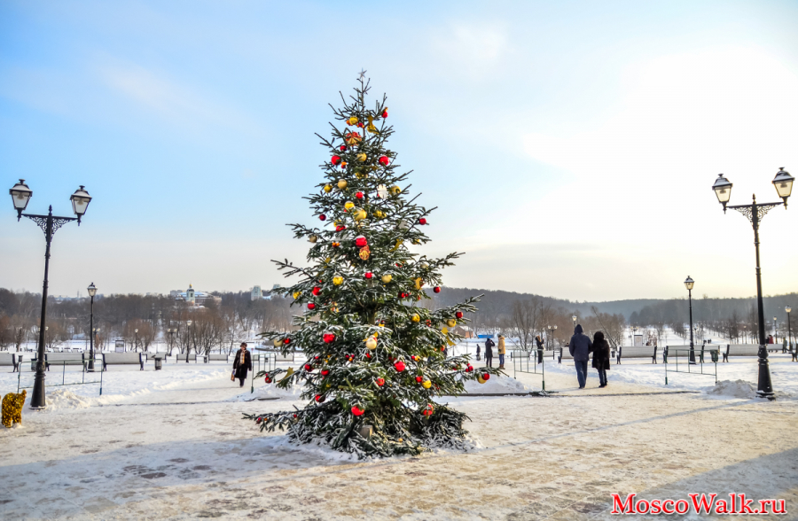 новогодняя ёлка в парке Царицыно