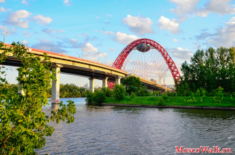  Мост через Хорошёвское спрямление Москвы-реки