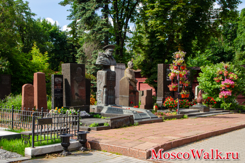 Захороненные знаменитости Новодевичье кладбище