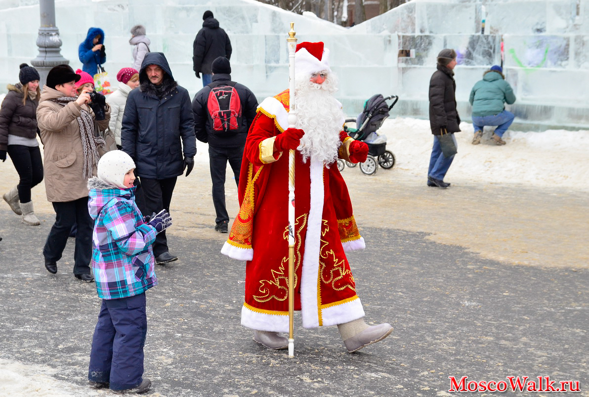 Дед Мороз в парке Сокольники