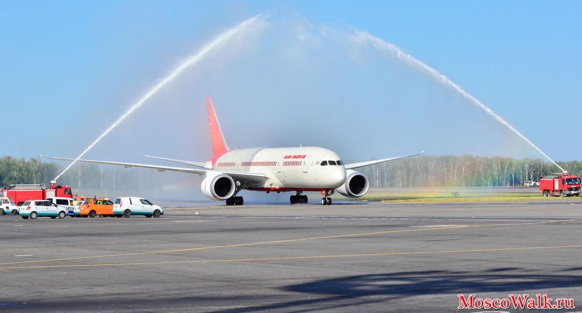 первый рейс авиакомпании Air India в Москву
