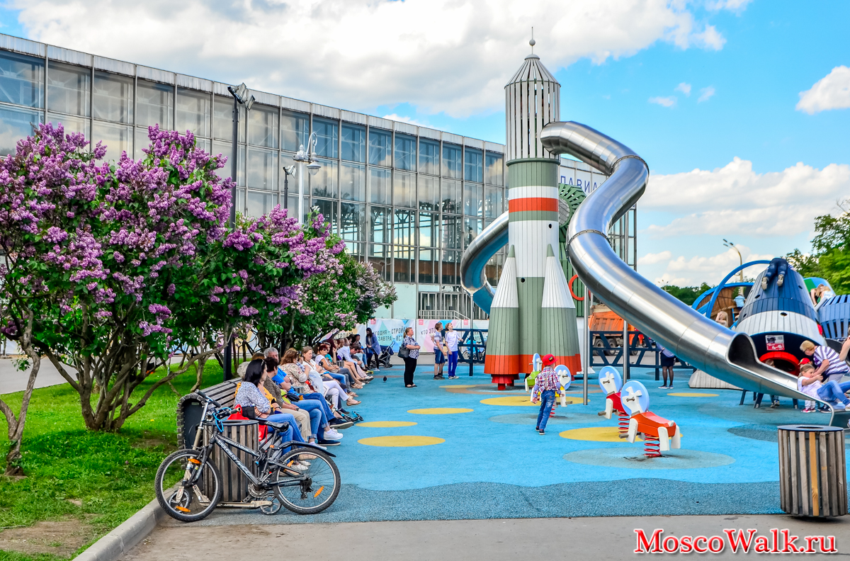 Детская площадка «Космос» на ВДНХ - MoscoWalk.ru - Прогулки по Москве |  Прогулки