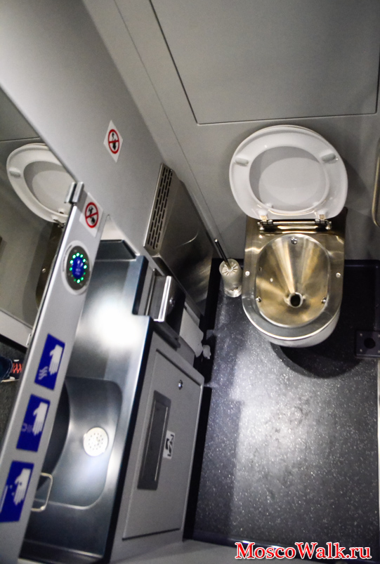 Аэроэкспресс туалет в вагоне