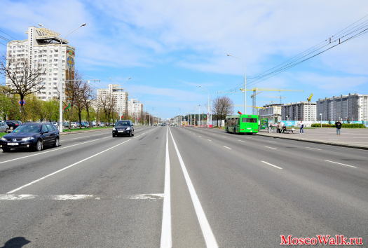 проспект в городе Минск
