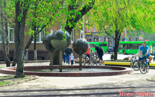 Минск фонтан на Ульяновской улице