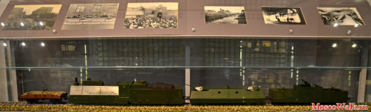 Модель бронепоезда Великой Отечественной Войны