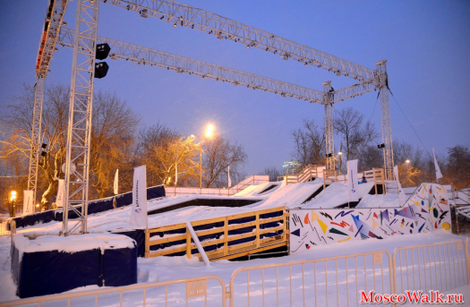сноуборд-парк в парке Горького