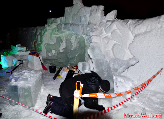 Ледяные фигуры в Кузьминках