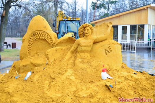 песочная скульптура в Сокольниках