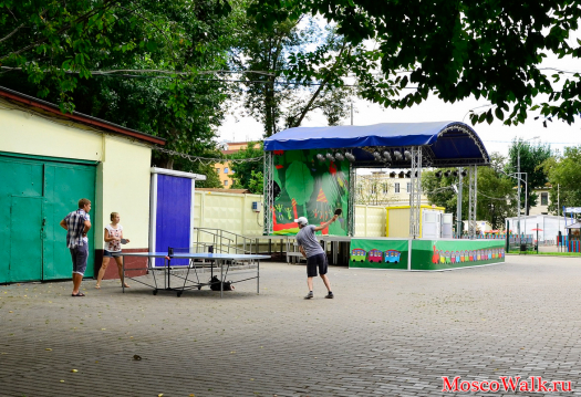 настольный теннис в Таганском парке