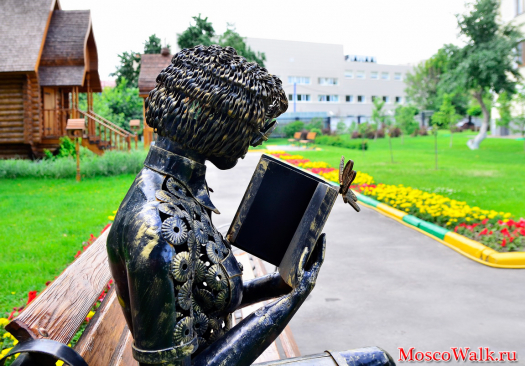 ул. Автозаводская, д. 10 памятник девушке с книгой