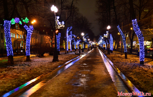 Петровский бульвар. Новогодние украшения