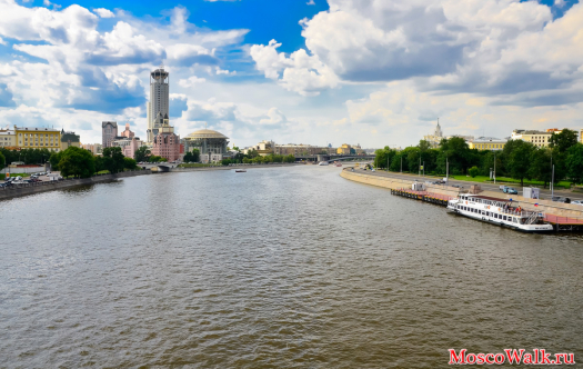 Вид на Москва-реку с Новоспасского моста