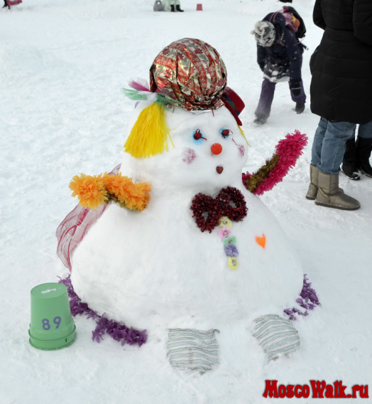 девочка - снеговик