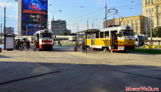 трамваи в районе Сокол