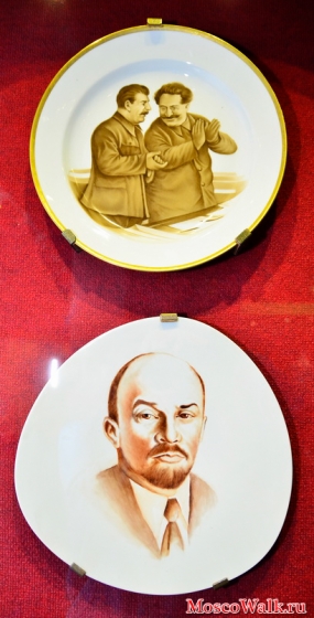 Декоративные тарелки с портретами государственных деятелей