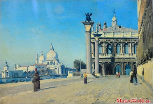 Жан Батист Камиль Коро - Утро в Венеции (1834г.)