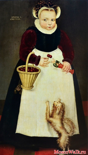 Изак Клас ван Сваненбюрг - Портрет девочки с вишнями (1584г.)