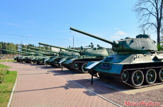 Музей танка Т-34. ряд боевых машин