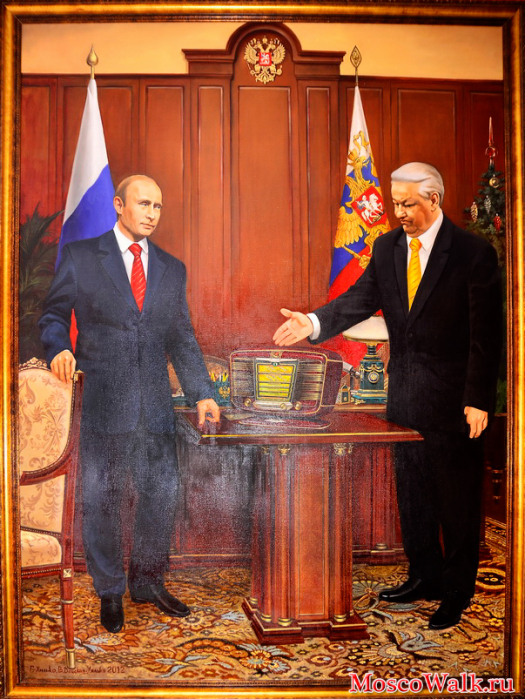картина Ельцин и Путин
