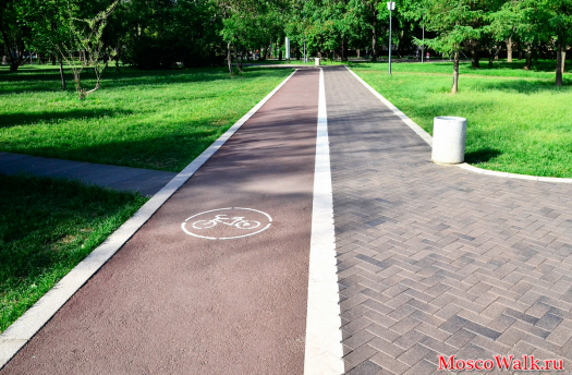 Велосипедная дорожка в Гончаровском парке