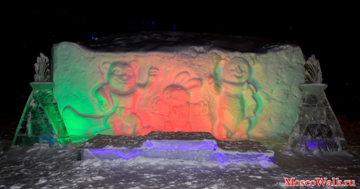 снежный кинотеатр в парке Измайлово