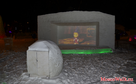 Снежный кинотеатр в Измайлово