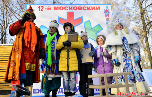 победители конкурса Живопись на снегу