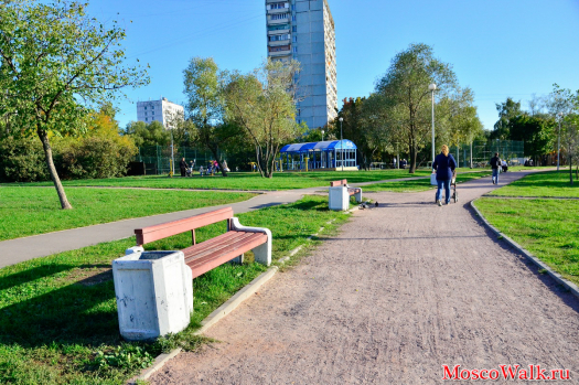 Прогулочные дорожки в Гольяновском парке
