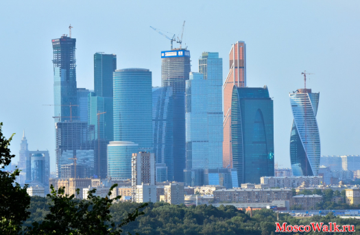 Москва-Сити со смотровой площадке