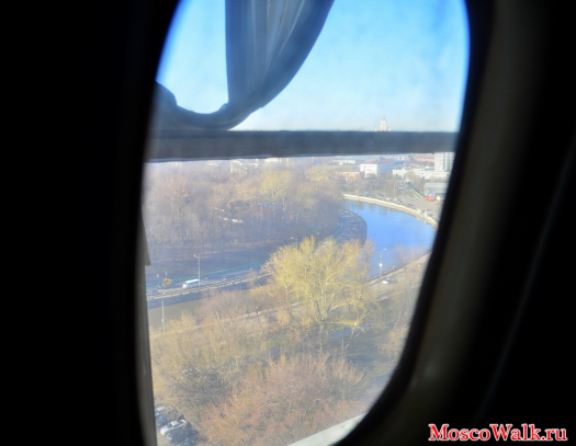 Вид на Москву из иллюминатора