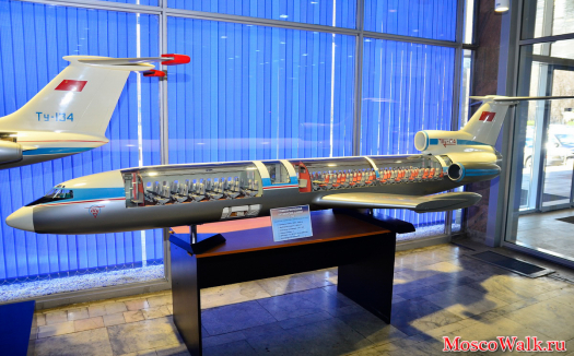 Музей Туполева. Пассажирский самолет Ту-154