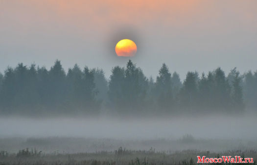 Восход солнца над Домодедово