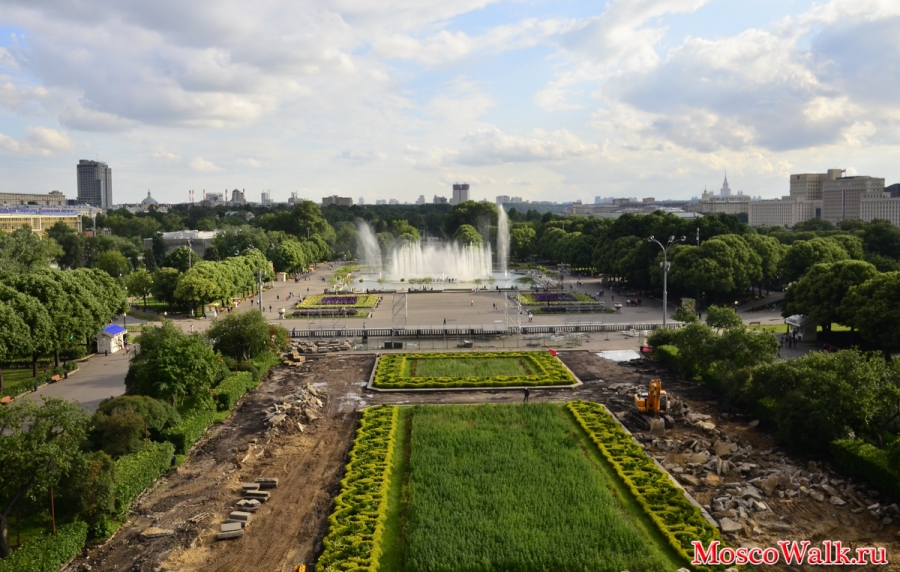 Смотровая площадка в парке Горького