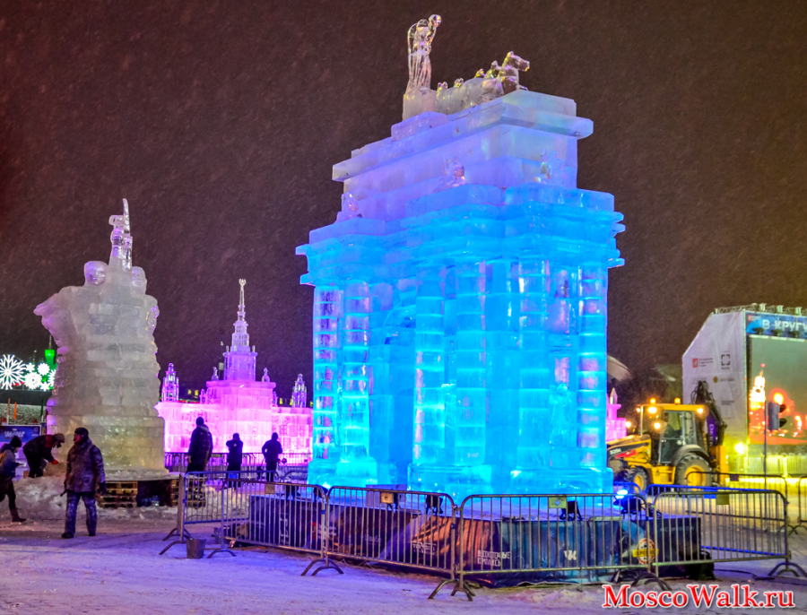 ледовый город «Ледовая Москва» на Поклонной горе