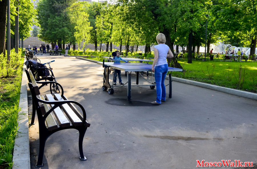 теннисные столы в парке отдыха