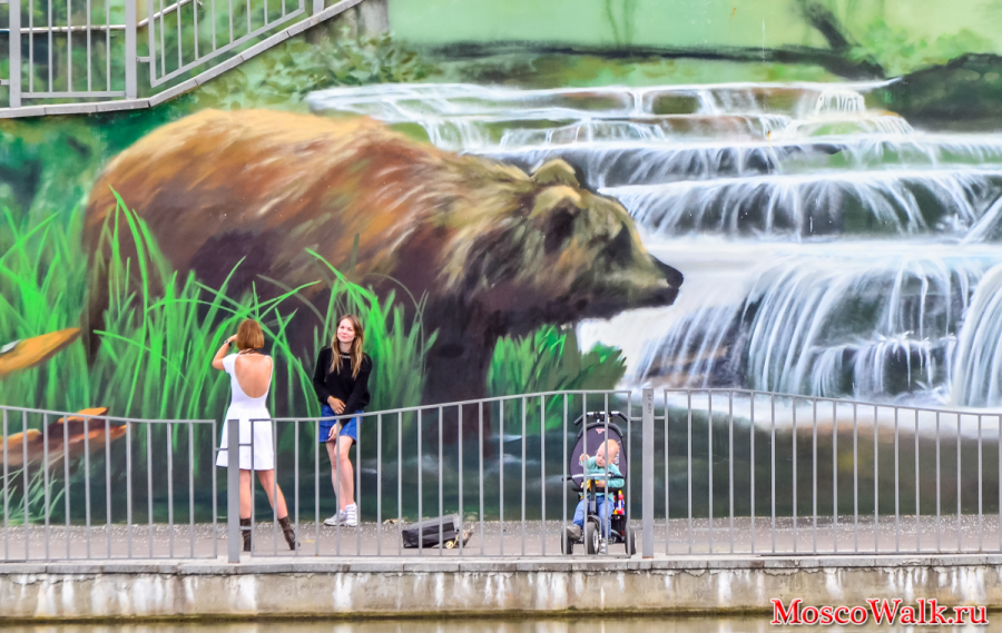3D картина Медведи у водопада