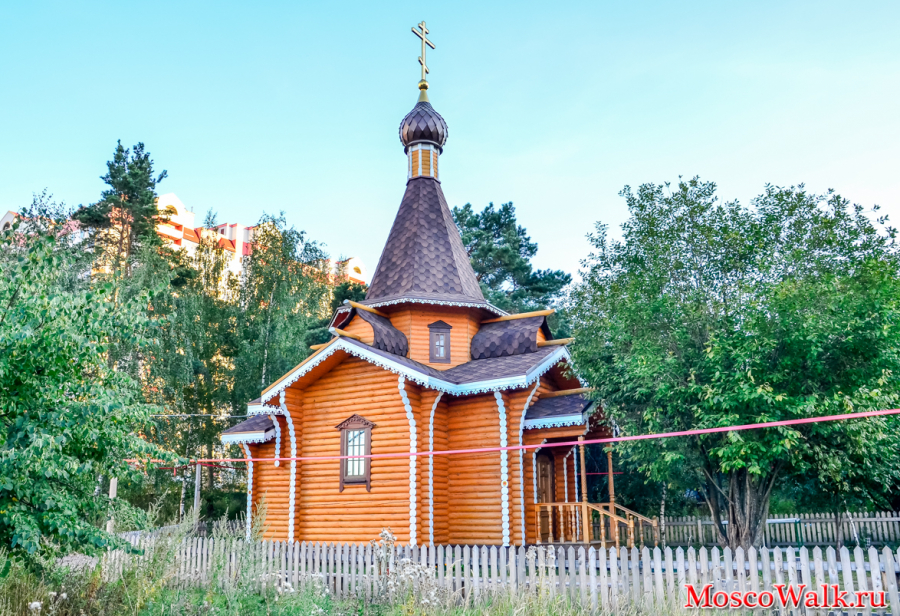 Временный деревянный храм в честь святых благоверных князей-страстотерпцев Бориса и Глеба