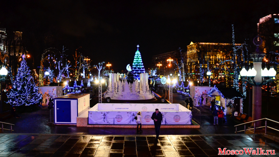 Новогодняя Пушкинская площадь