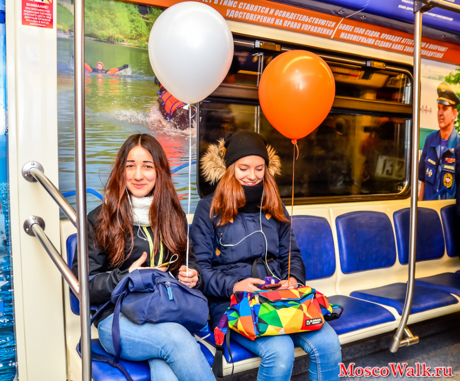 Поезд МЧС 25 лет в метро