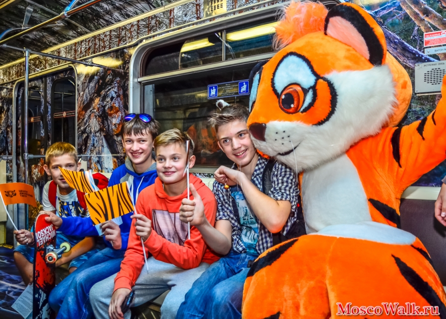 Тигр в вагоне метро