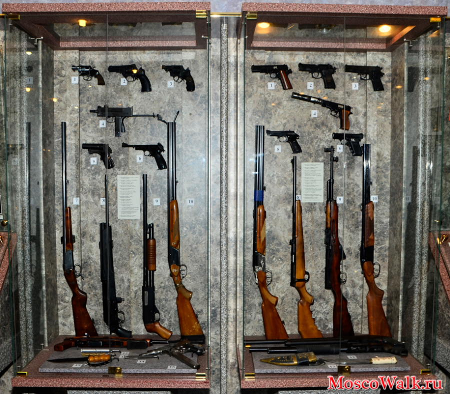 коллекция огнестрельного и холодного оружия