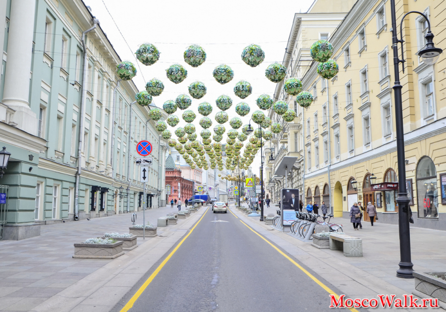 пешеходные улицы в центре Москвы