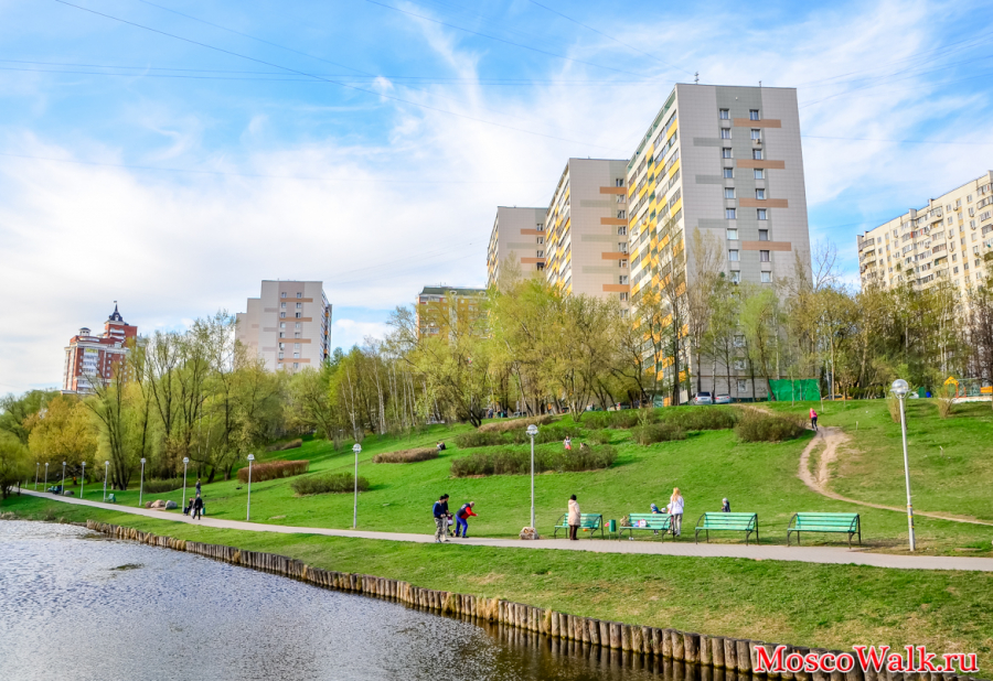 Парк с прудом улица Кутузова