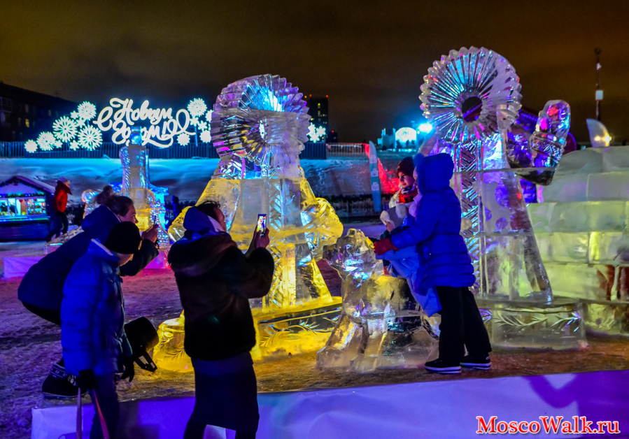 Москва.Ледяные фигуры