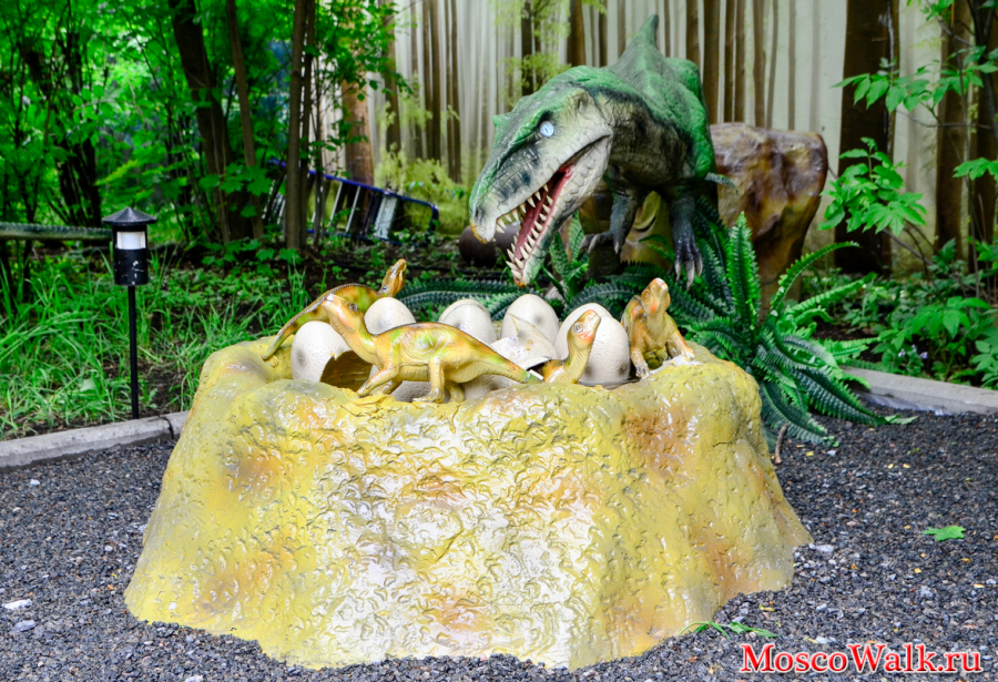 Детская выставка Динозавров в парке Сокольники