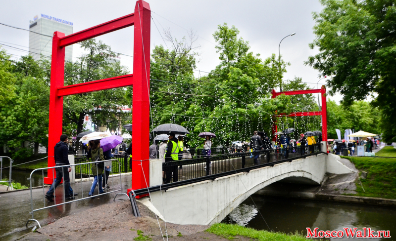 мост в парке Красная Пресня