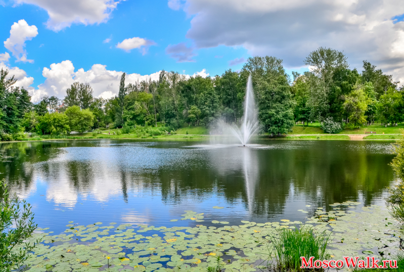 Дзержинский пруд с фонтаном